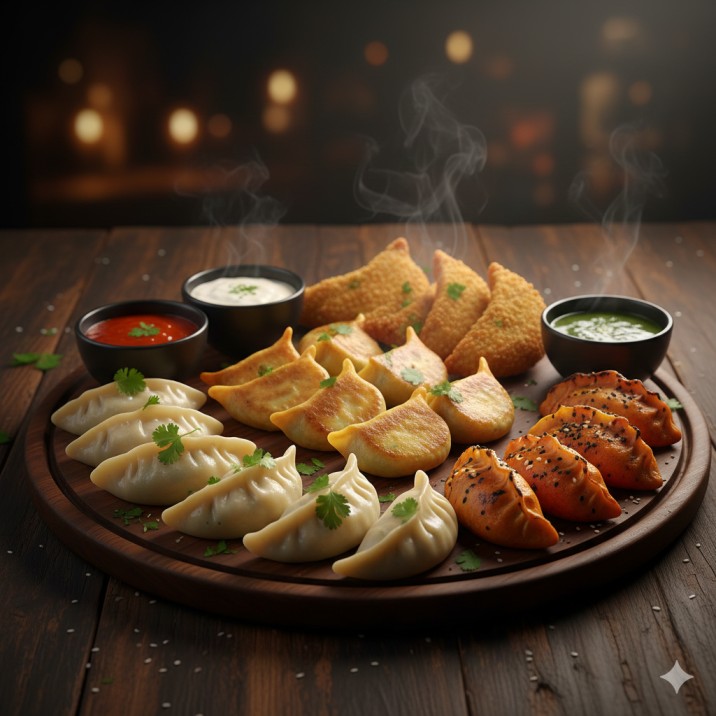 Veg Momos Platter